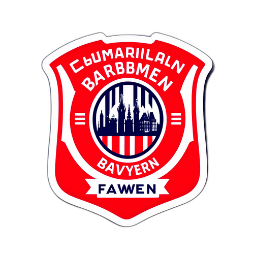 Sticker mit ikonischen FC Bayern-Elementen