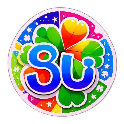 Adesivo Colorido com Números da Quina 6918