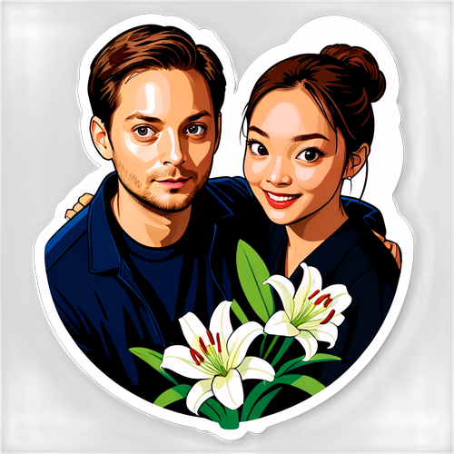 Pelekat Magis: Tobey Maguire & Lily Chee Menangkap Hati Anda dengan Gaya yang Menggugah!