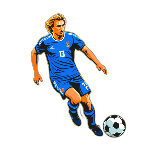 Pavel Nedvěd v akci na fotbalovém hřišti