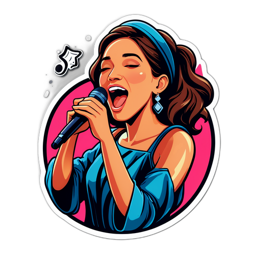 Γκάμπι να τραγουδά σε μια εντυπωσιακή εκδήλωση