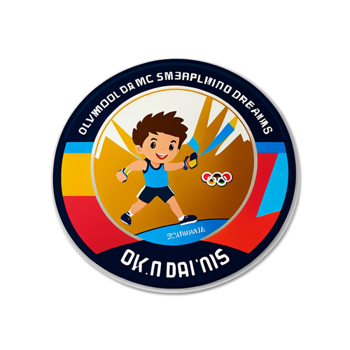 Olympische Dromen Medaille Sticker