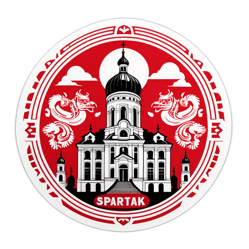 Umělecká samolepka Spartak Riga