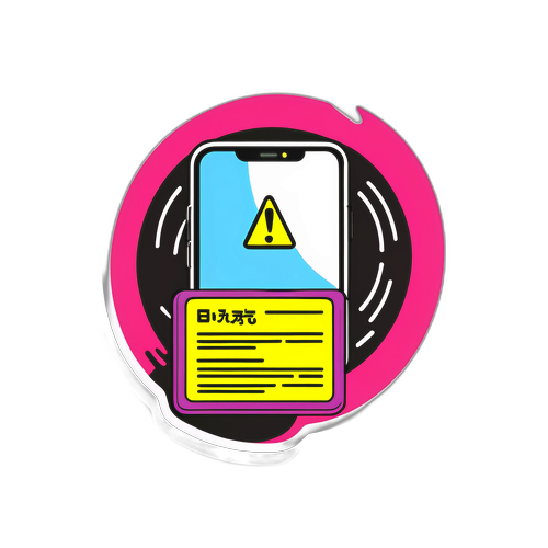 信息泄露风险警告贴纸