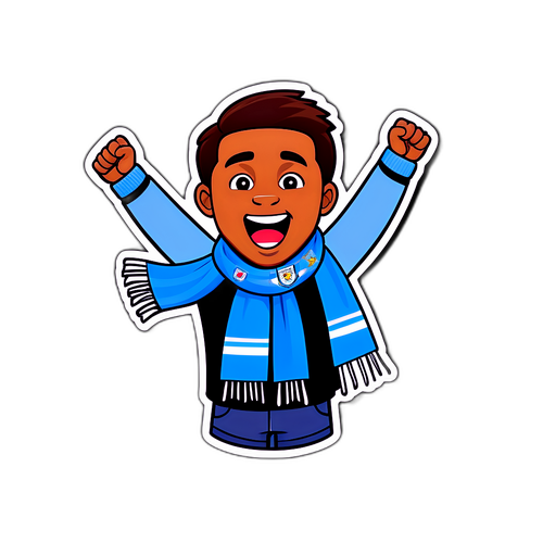 Kijana wa Manchester City Akifurahia na Shale ya Buluu