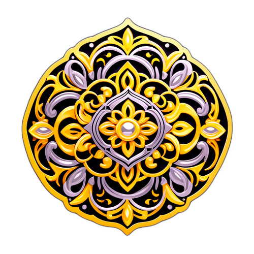 चिक सुनहरे और चांदी के गहनों का स्टिकर