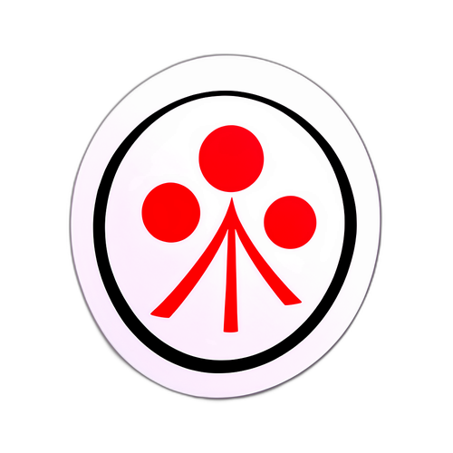 日本維新の会のシンボルにインスパイアされたデザインステッカー