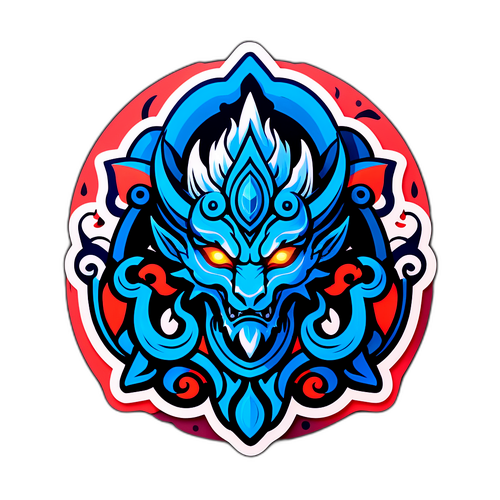 신화와 현대의 만남을 위한 디자인 스티커