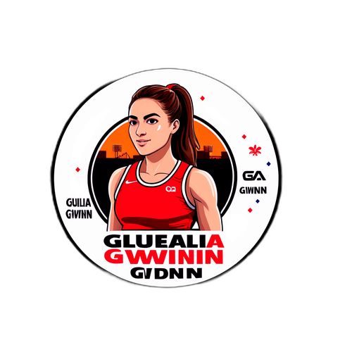 Sportliche Giulia Gwinn im Stadion