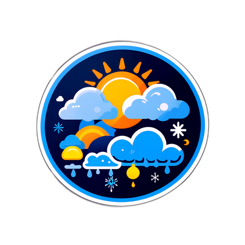 Sticker ng Icon ng Panahon