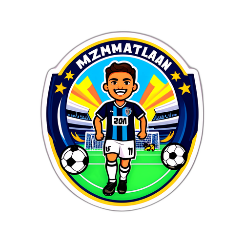 Animated Soccer Match Sticker: Monterrey vs. Mazatlán