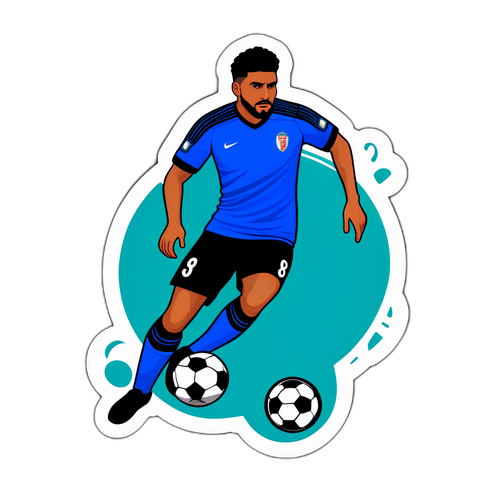 Autocollant Emerson Palmieri avec football