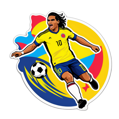 Adesivo di Falcao in azione