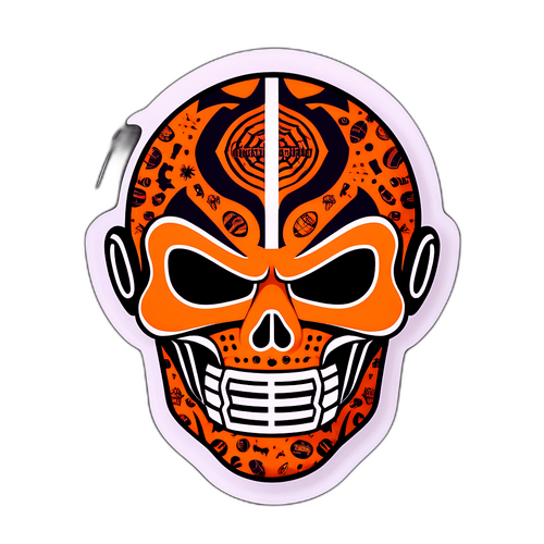 Masca de Halloween cu motive de fotbal