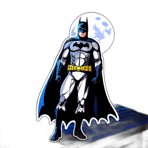 Batman på taket i Gotham