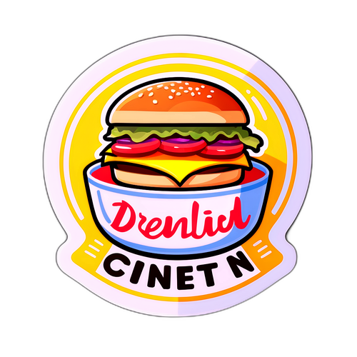 Design cu un tichet de masă care ilustrează bucuria mesei