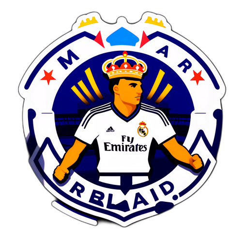 Real Madridin voittojen juhlistamiseen tarkoitettu tarra