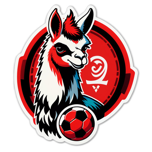 Diseño de una llama estilizada con colores del Flamengo