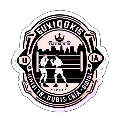 Vintage Boksesticker med Usyk og Dubois