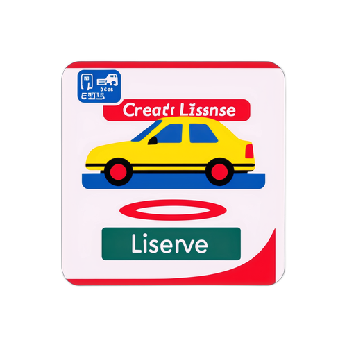 Autocollant éducatif sur le permis de conduire