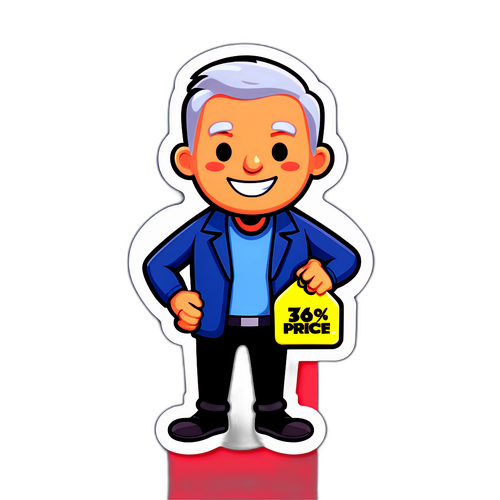 コストコのバーゲンセールをテーマにしたデザイン