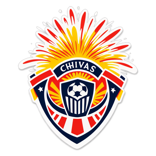 Sticker momento de celebración Chivas