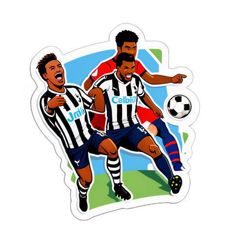 Morsom Newcastle vs Tottenham klistremerke