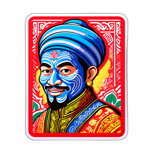Sticker RM100 dengan Motif Budaya Malaysia