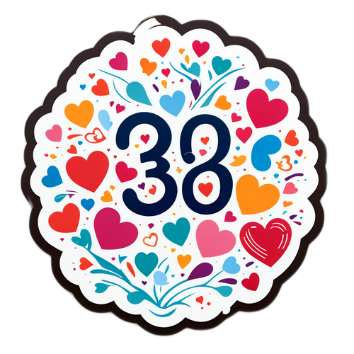 Adesivo Lotofácil 3585 com Corações