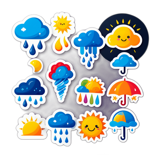날씨 주제 스티커