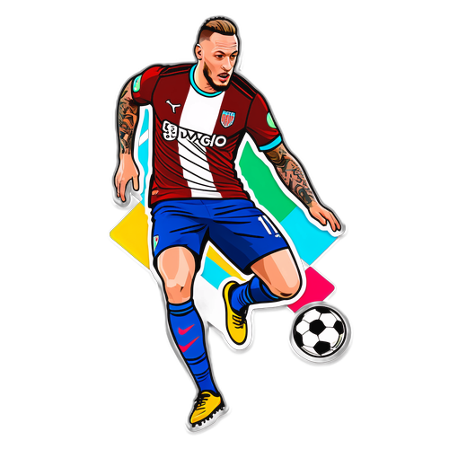 Kreatives Fußballdesign mit Arnautovic