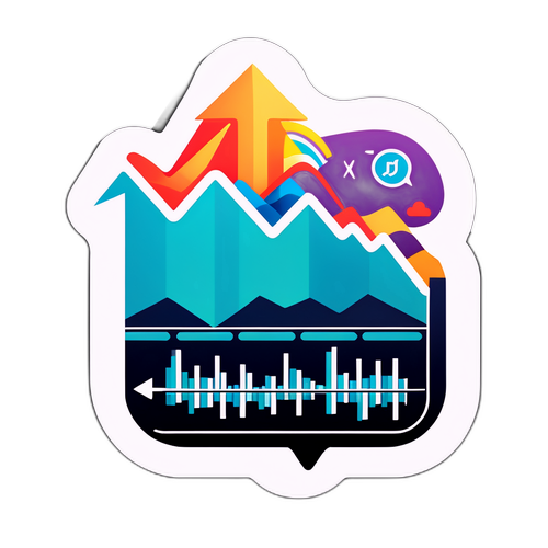 Retro-Themed Dow Jones Stock Market Sticker