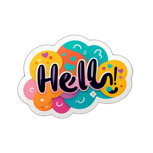 हैलो स्टिकर