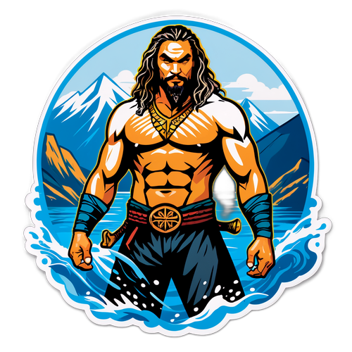 Jason Momoa in heroischer Pose