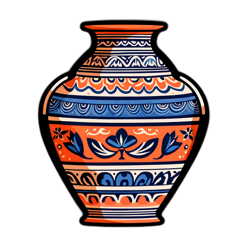 古代陶器艺术风格图案