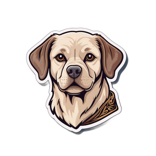 Σχέδιο κοντότριχου σκύλου με ελληνικό κείμενο