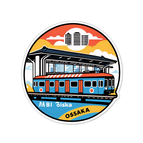 大阪メトロステーションモチーフのレトロステッカー