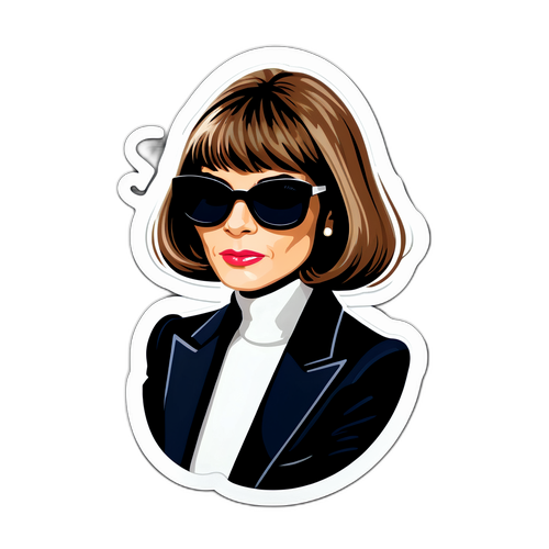 Silueta iconică a Annei Wintour