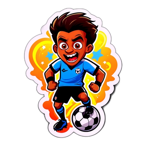 Pemain Bola Sepak Kartun Lucu