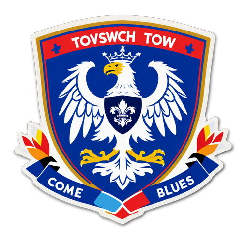 Come on You Blues! Ipswich Town Crest Sticker