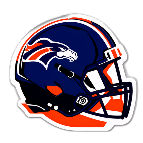 ब्रोंकोस और पैट्रियट्स के बीच प्रतिद्वंद्विता का स्टिकर