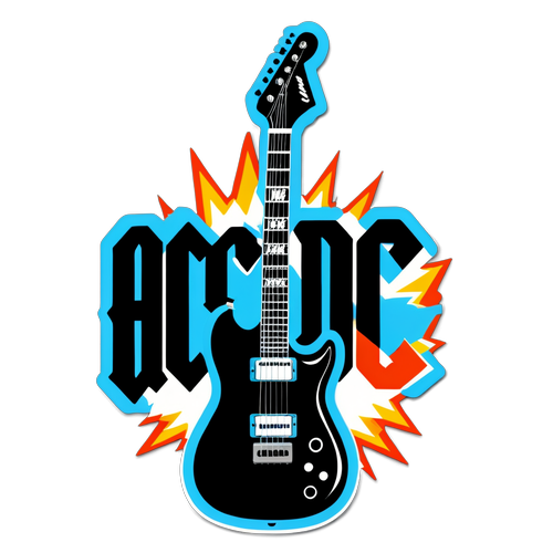 Elektrische Energie: AC/DC Sticker