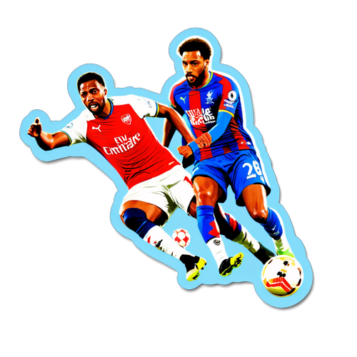 Thiết kế sticker trận đấu giữa Crystal Palace và Arsenal