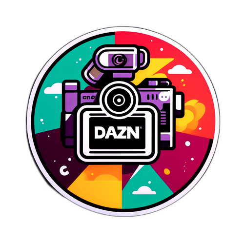 Sticker wa Kisasa wa Nembo ya DAZN
