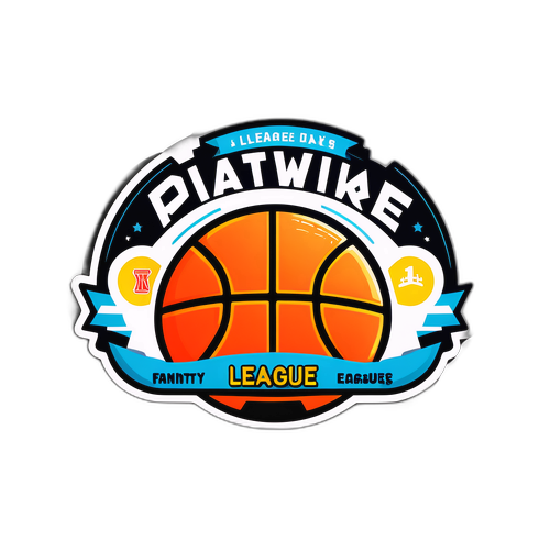 Makulay na Rotowire na Sticker na may Temang Basketball