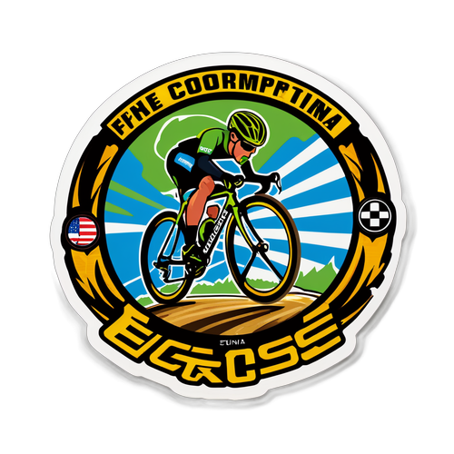 Wereldkampioenschap Cyclocross Sticker: 'Fierce Competition'