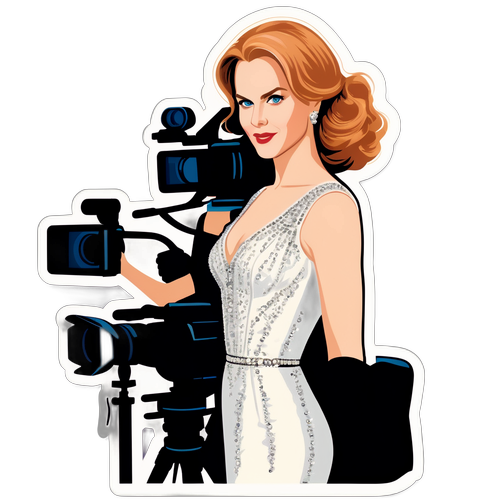 Nicole Kidman în rochie elegantă