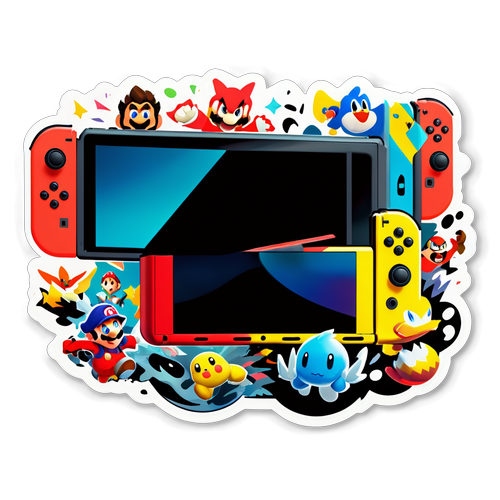 Stiker Permainan Konsol Nintendo Switch 2