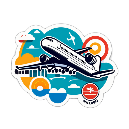 Aalborg Lufthavn Sticker