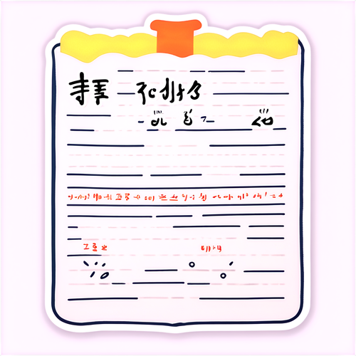 백종원의 손글씨 요리 레시피 노트 스티커